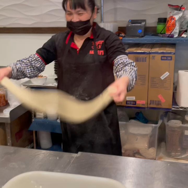 Fun Noodle Bar - Noodles being pulled - Chinese Near Me - Albuquerque, New Mexico