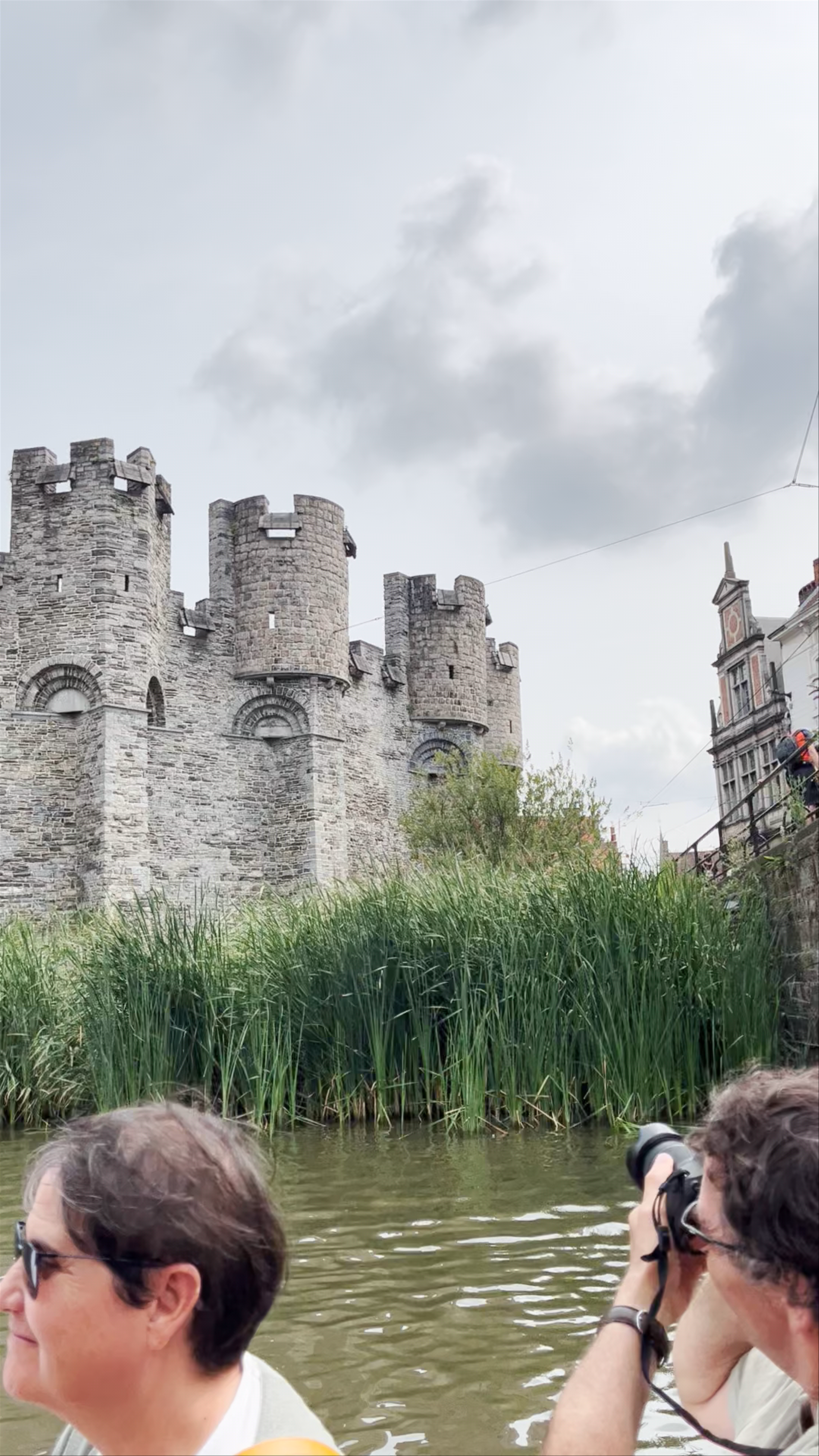 Medieval Majesty: Gravensteen Castle from Ghent's Canal