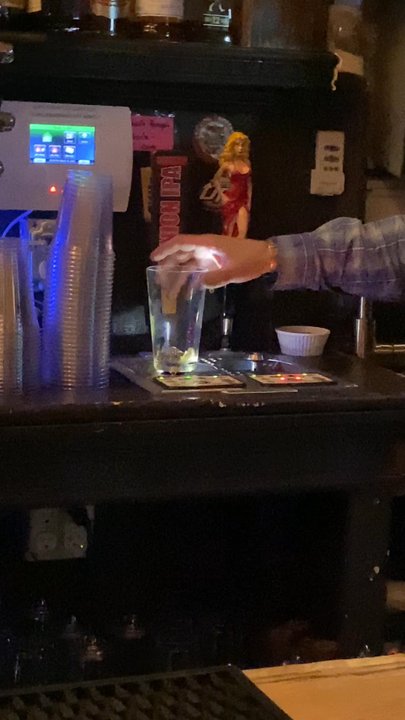 Union Brewery - How cool, the glass fills from the bottom - Bars Near Me - Virginia City, Nevada