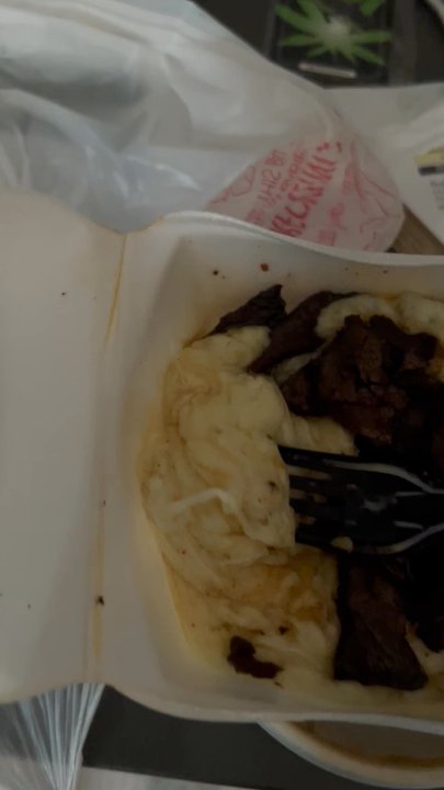 La Costilla Grill - This was AFTER I microwaved it. SMH do disappointing Queso Fundido de Carne Asada - Mexican Near Me - Atlanta, Georgia