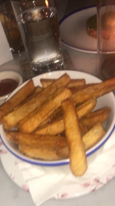 Primrose - Stake tartar  Fries  Baked mushrooms  And my lovely date - French Near Me - Washington, DC, District of Columbia