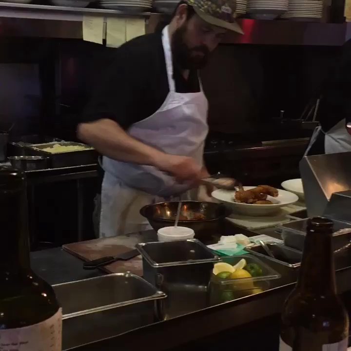 Kool Beanz Cafe - Putting together Fishn Chips - New American Near Me - Tallahassee, Florida