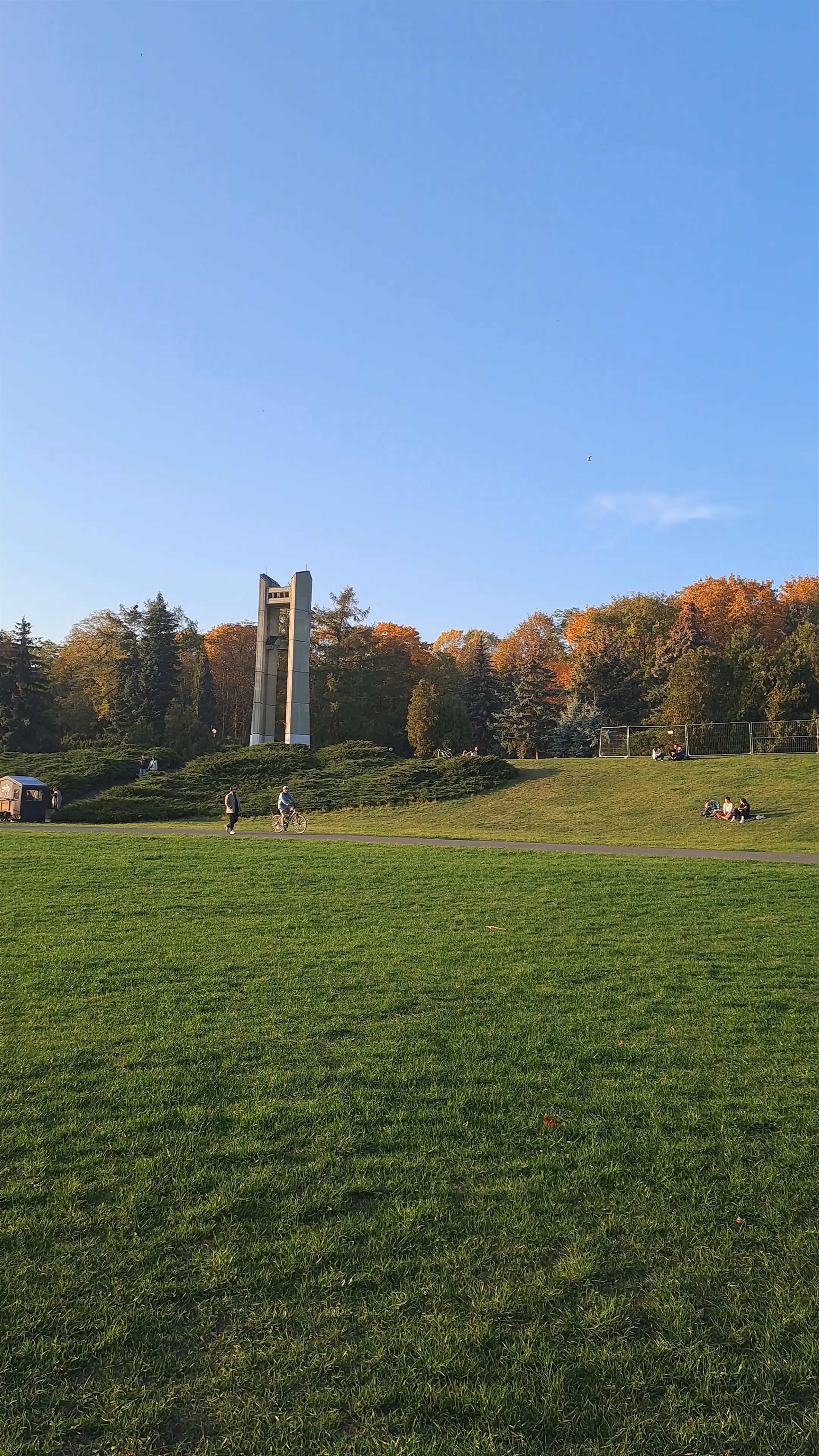 Serene Autumn Afternoon at Park Cytadela, Poznań
