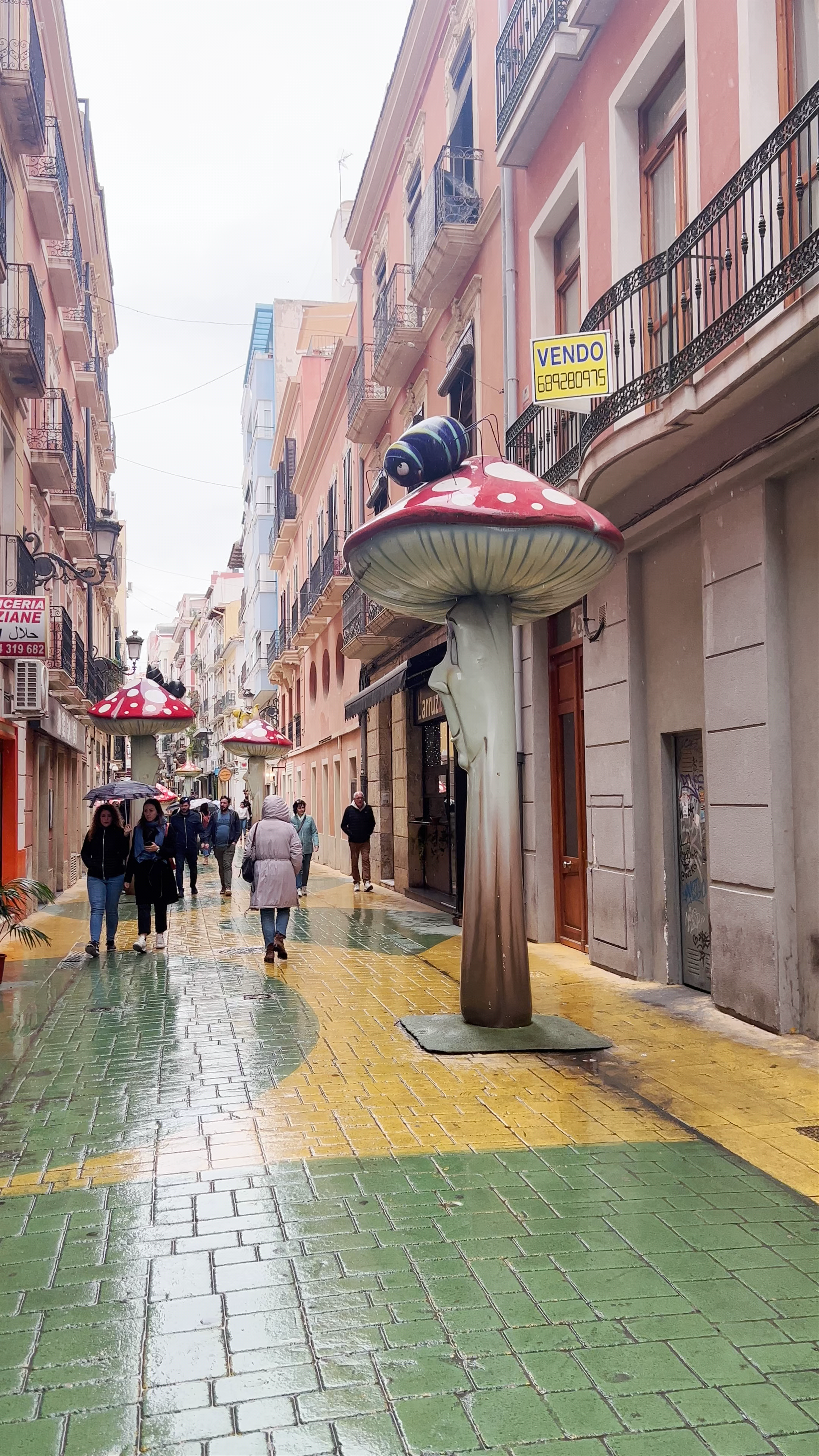 Whimsical Walks on Calle de Las Setas, Alicante