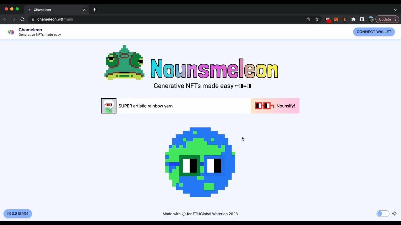 Chameleon video demo