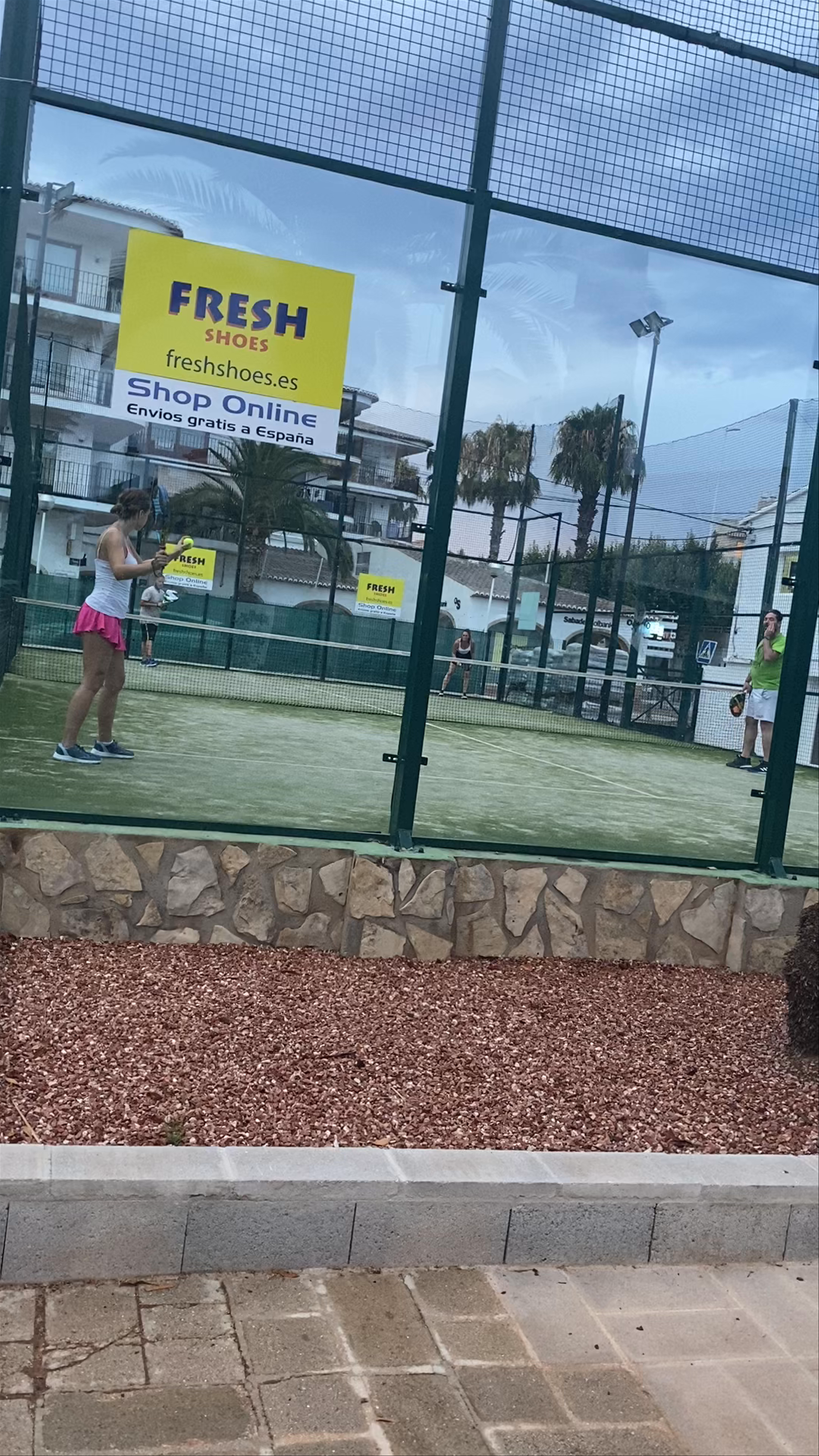 Playing Paddle Tennis at Club de Tenis Jávea, Spain