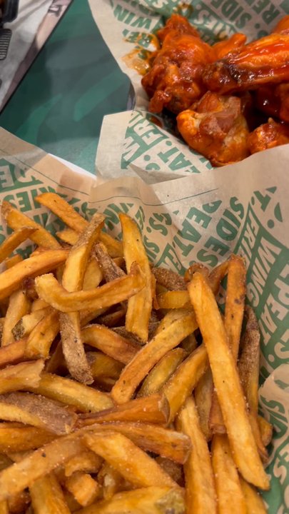 Wingstop - "The fries were seasoned and well done. They wasn't stingy with the sauce." - Korporate voice. - Chicken Wings Near Me - Fontana, California