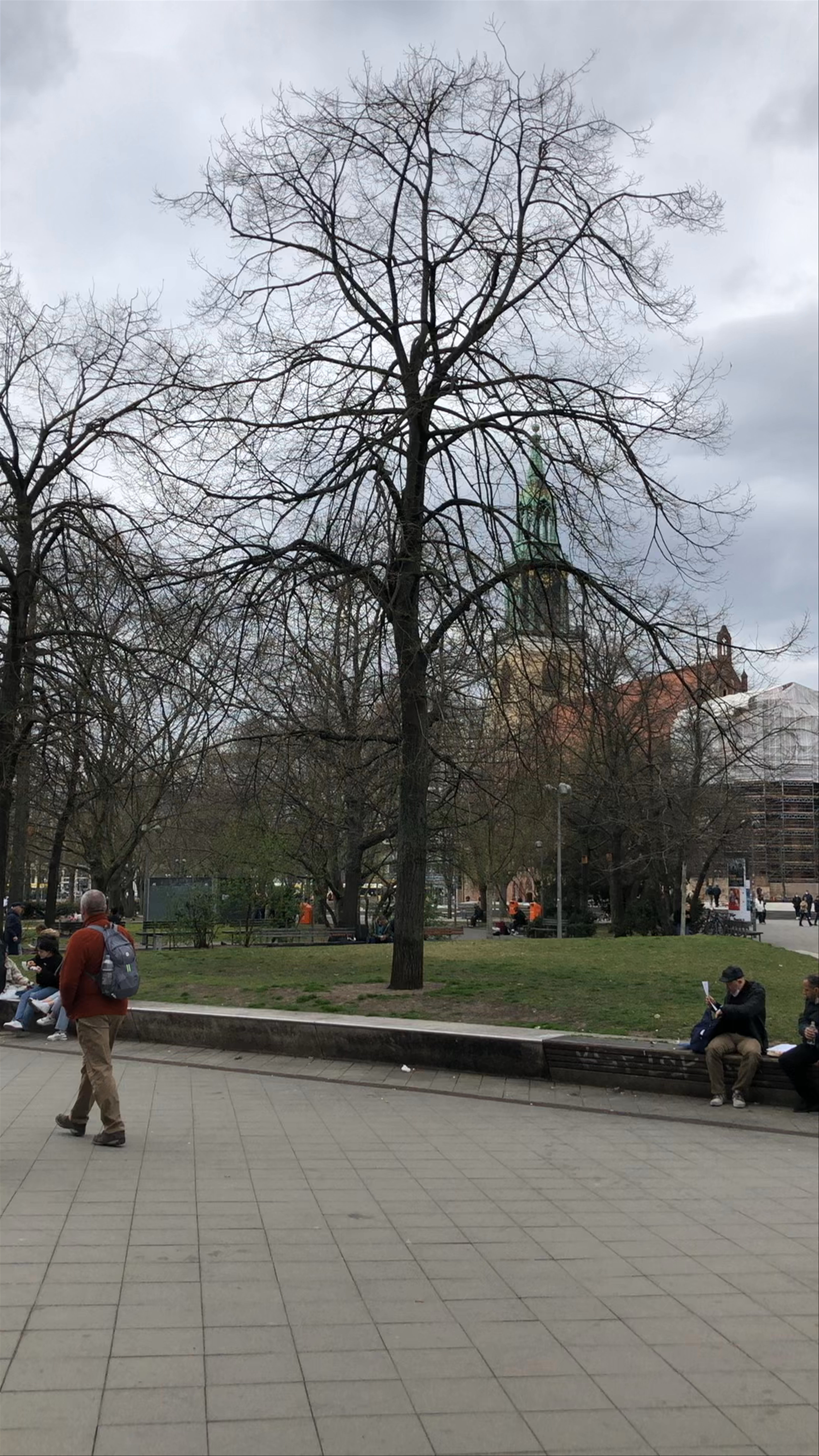 Exploring the Iconic Fernsehturm Berlin on a Moody Spring Day