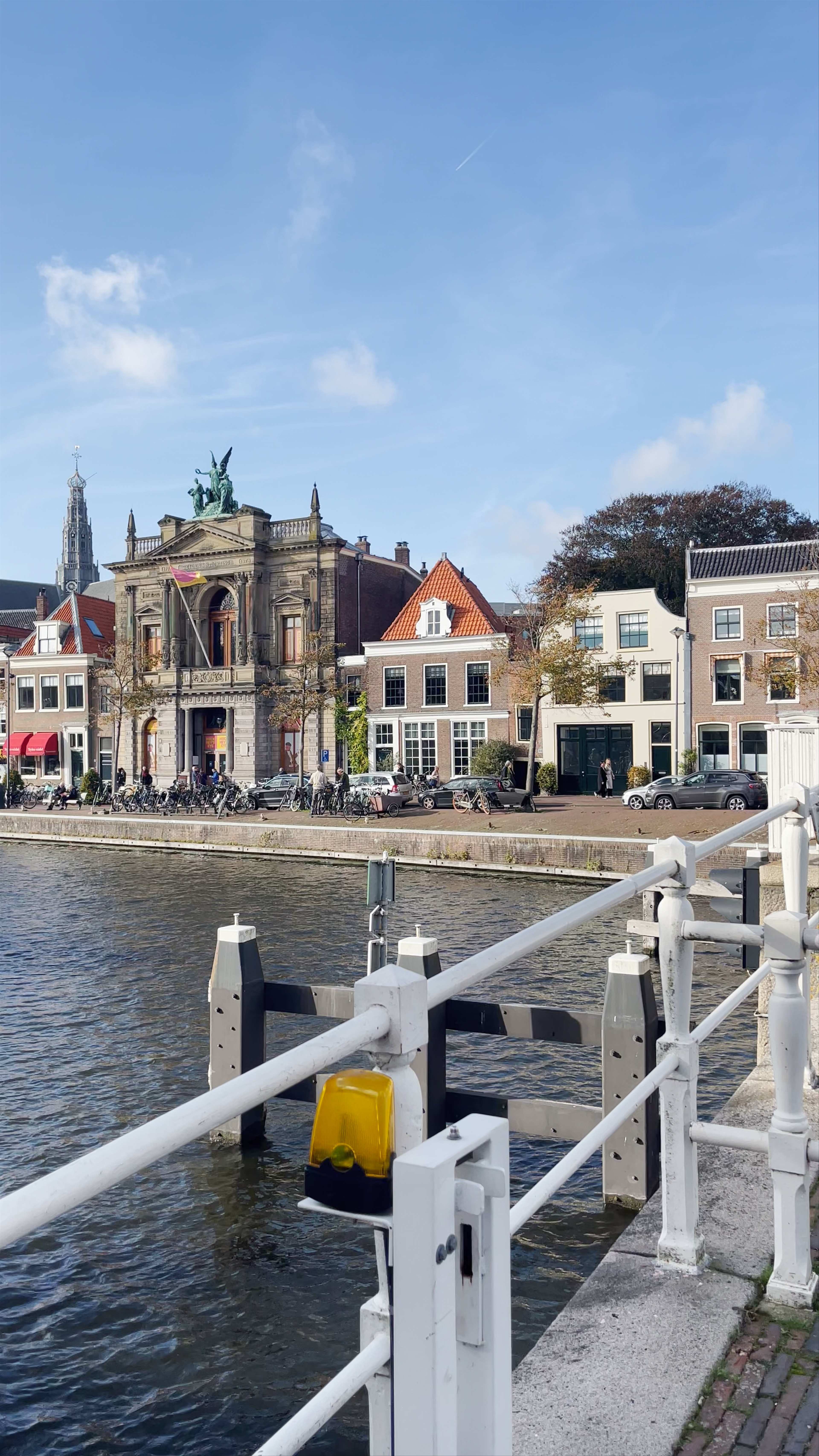 Ponte Mobile and Gravestenenbrug Bridge Walk in Haarlem, Netherlands