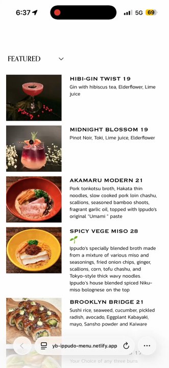 Ippudo San Francisco - Menu as of 2/7/26 - Ramen Near Me - San Francisco, California