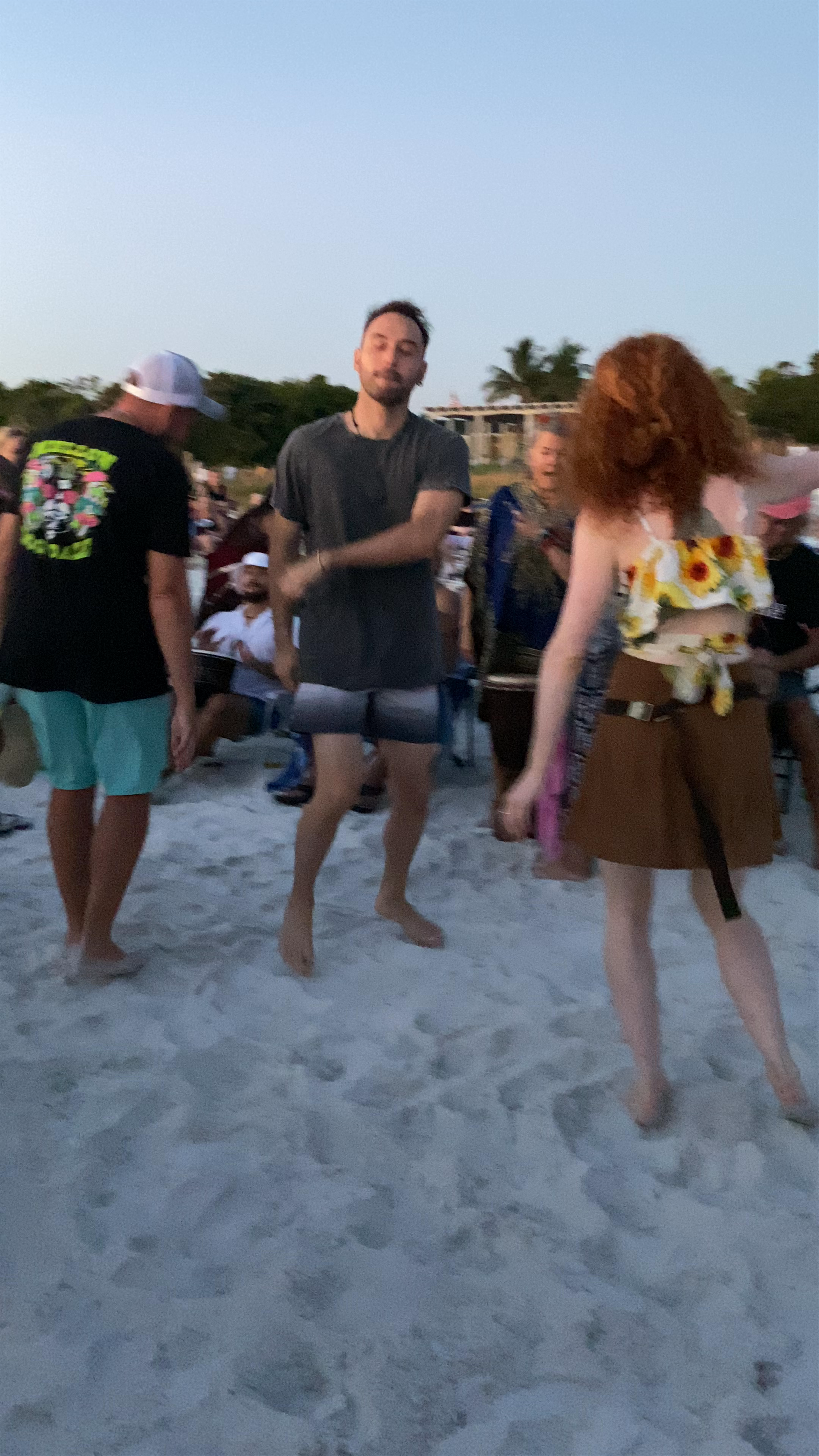 Sunset Beach Party at Siesta Beach, Florida
