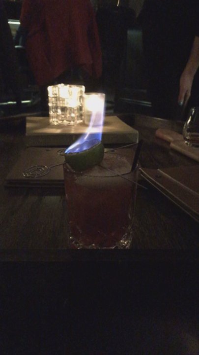 The Exchange  - The rock'em sock'em (comes on fire!) - Cocktail Bars Near Me - South Bend, Indiana