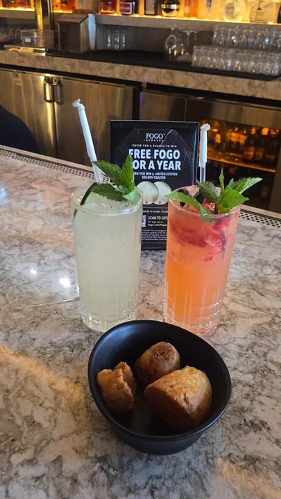 Fogo de Chão - Cucumber Mint Smash Tito's, muddled cucumber, fresh mint, lemon  Superfruit Lemonade VeeV Açai, GrandMarnier, strawberry, blueberry, lemon - Brazilian Near Me - Paramus, New Jersey