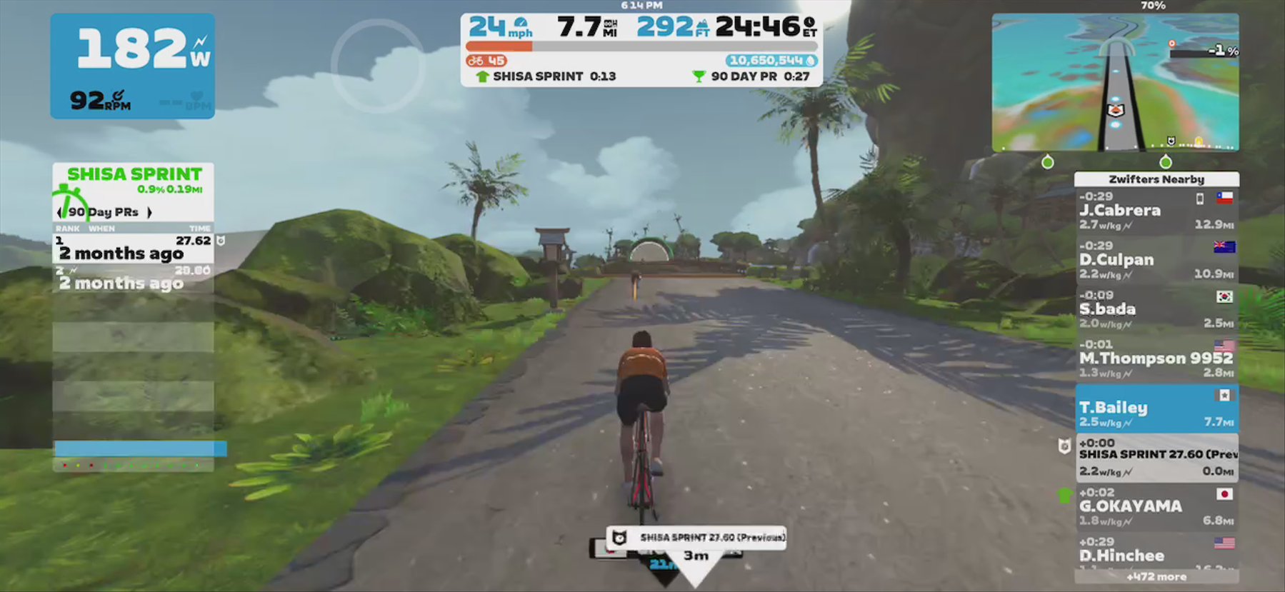 Zwift - Pacer Group Ride: Country to Coastal in Makuri Islands with Bernie
