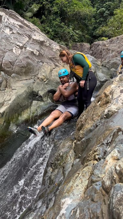 Bespoke Lifestyle Management - Natural rock water slide!!! I was a lil nervous but it was awesome!! - Tours Near Me - Carolina, Puerto Rico