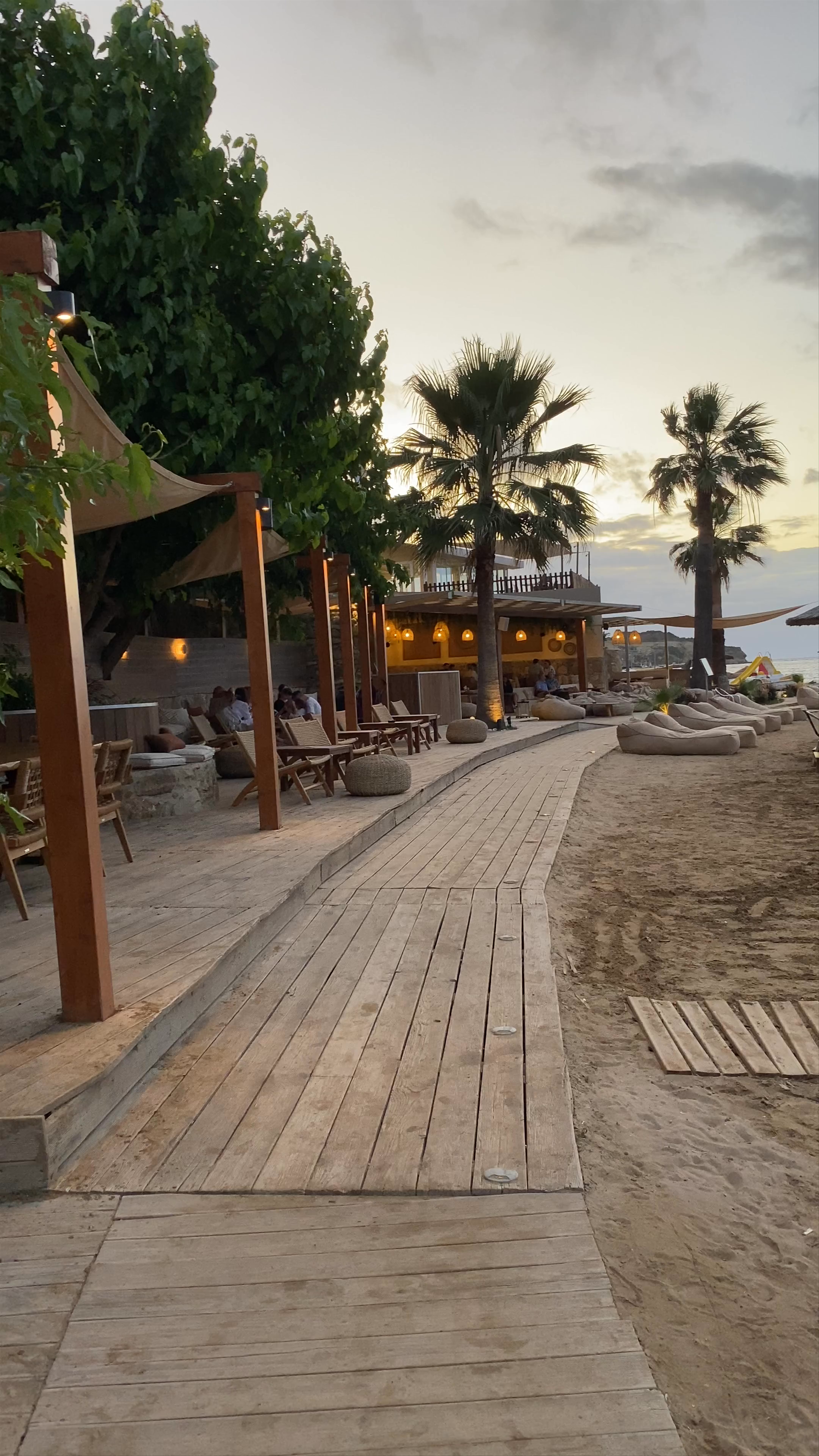 Sunset Serenity at Makai Resto Bar Beach Lounge, Planos, Greece