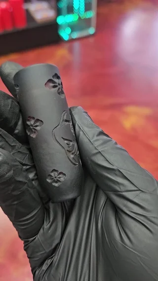 Preview pic of Johnathan Paul Bennet Carved Chillum