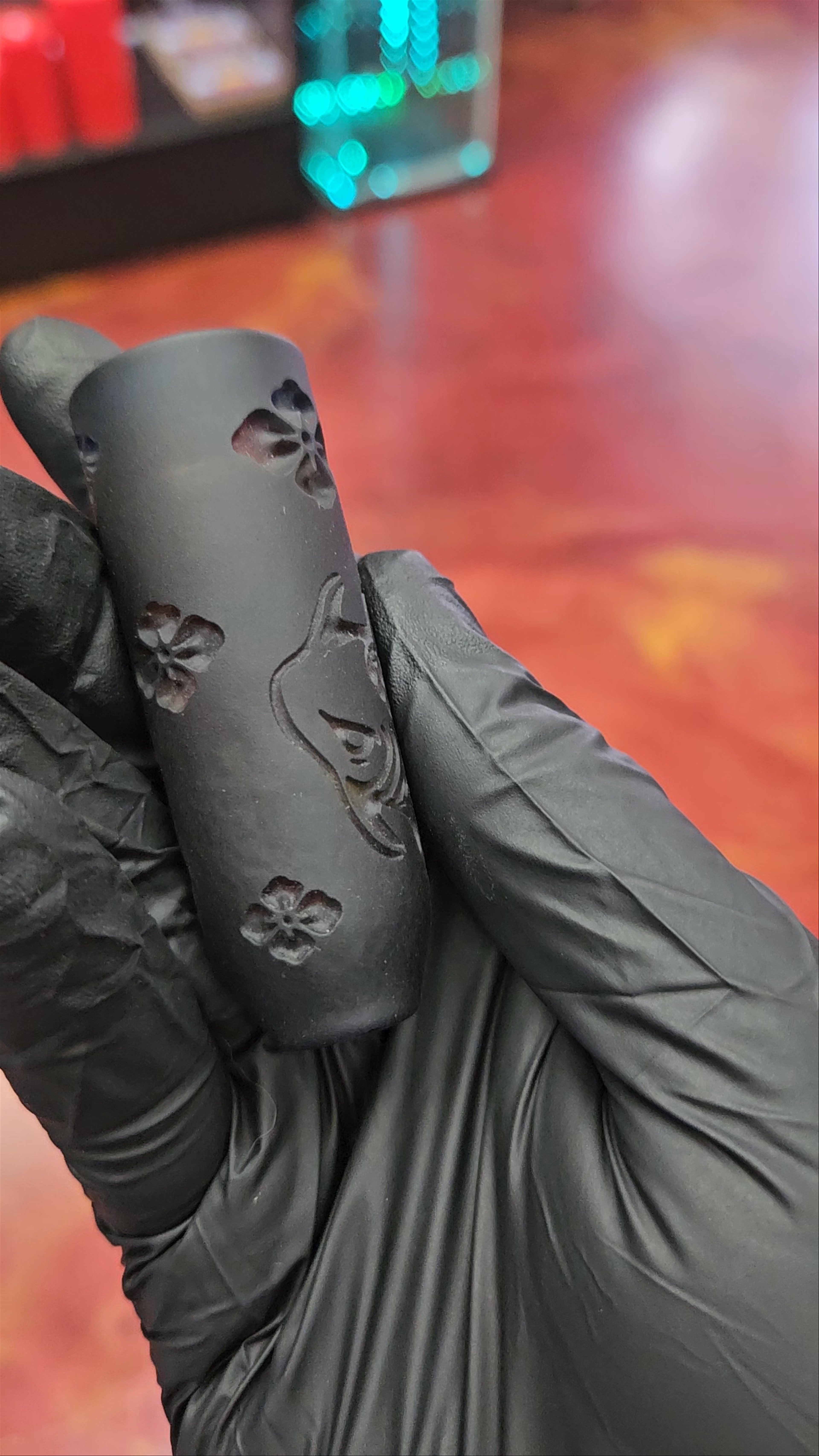 Preview pic of Johnathan Paul Bennet Carved Chillum