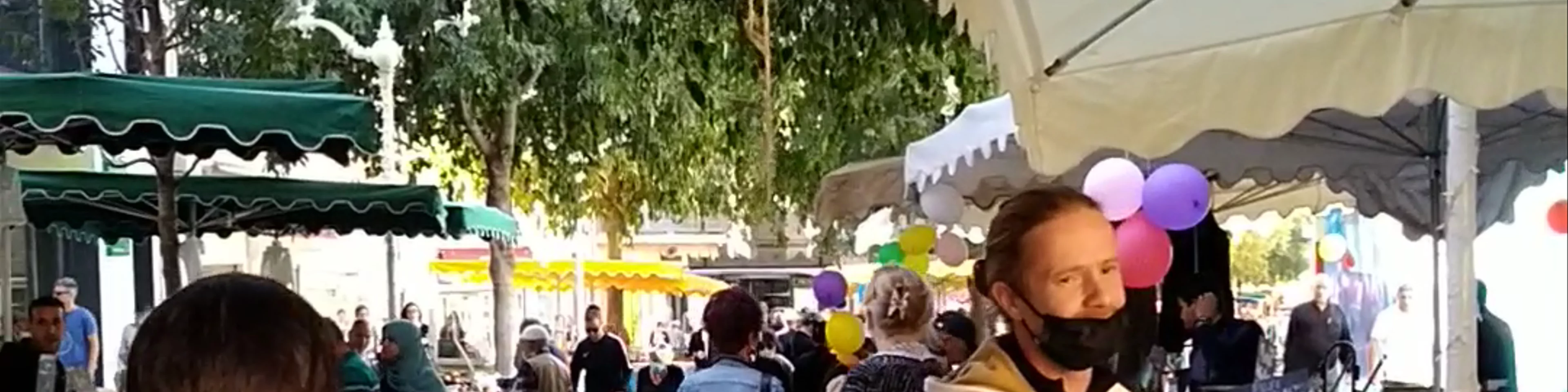 Outdoor food market
