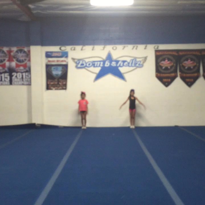 California Bombshellz - Tumbling practice - tucks - Sports Clubs Near Me - Sylmar, California