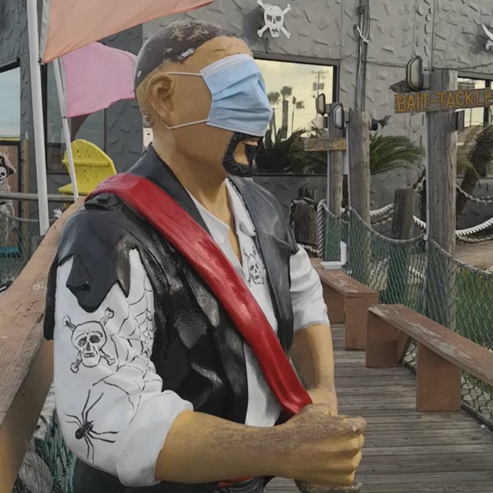 Pirate's Landing - Even if you don't eat, it's worth a little time to see the silly statues and scenery. - Seafood Near Me - Port Isabel, Texas