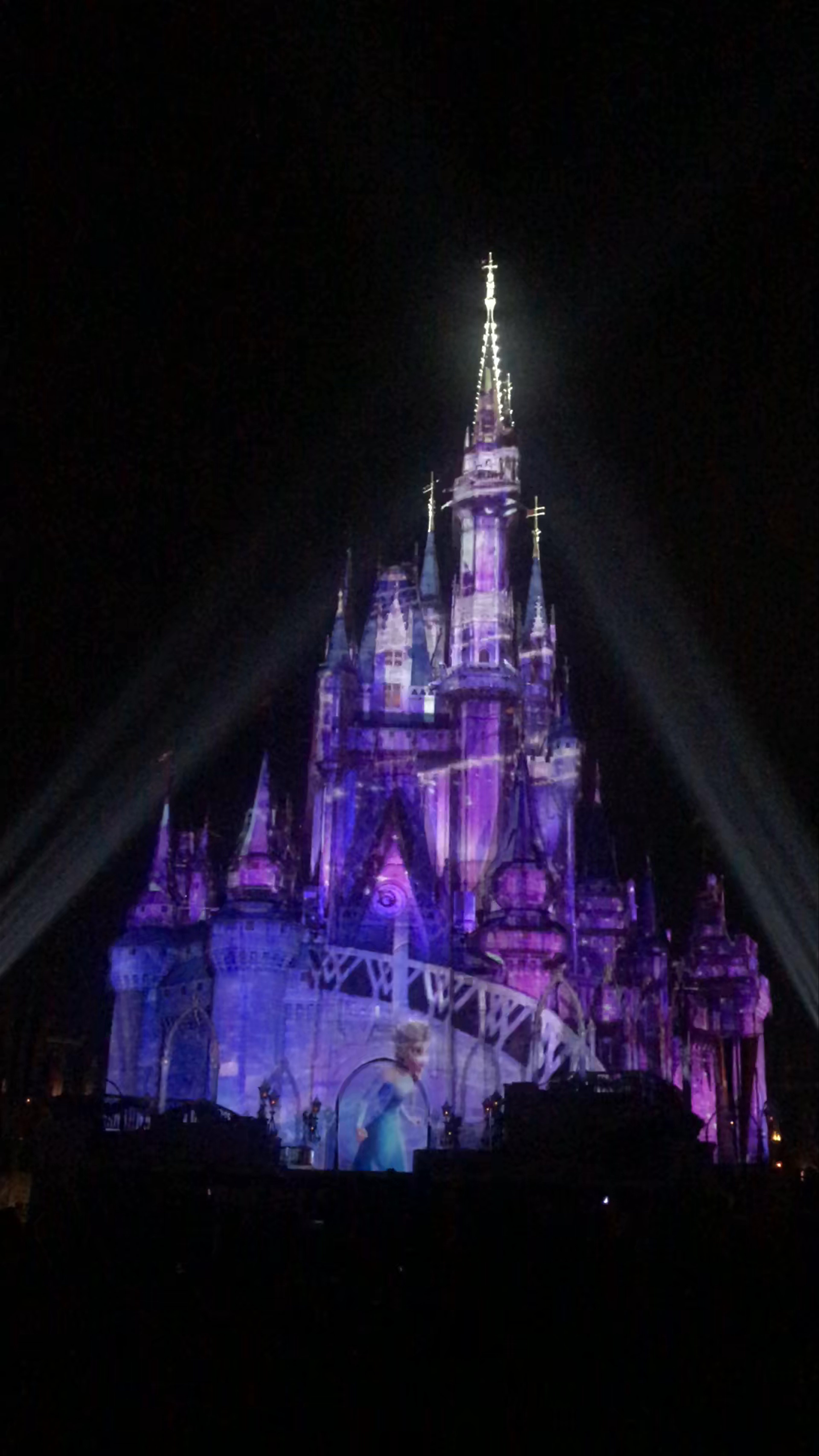 Magic Kingdom Nighttime Castle Light Show in Orlando
