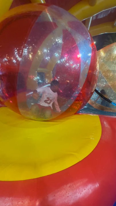 Torrance Pumpkin Patch - Water ball, they were in there for a good 10 mins. - Pumpkin Patches Near Me - Torrance, California