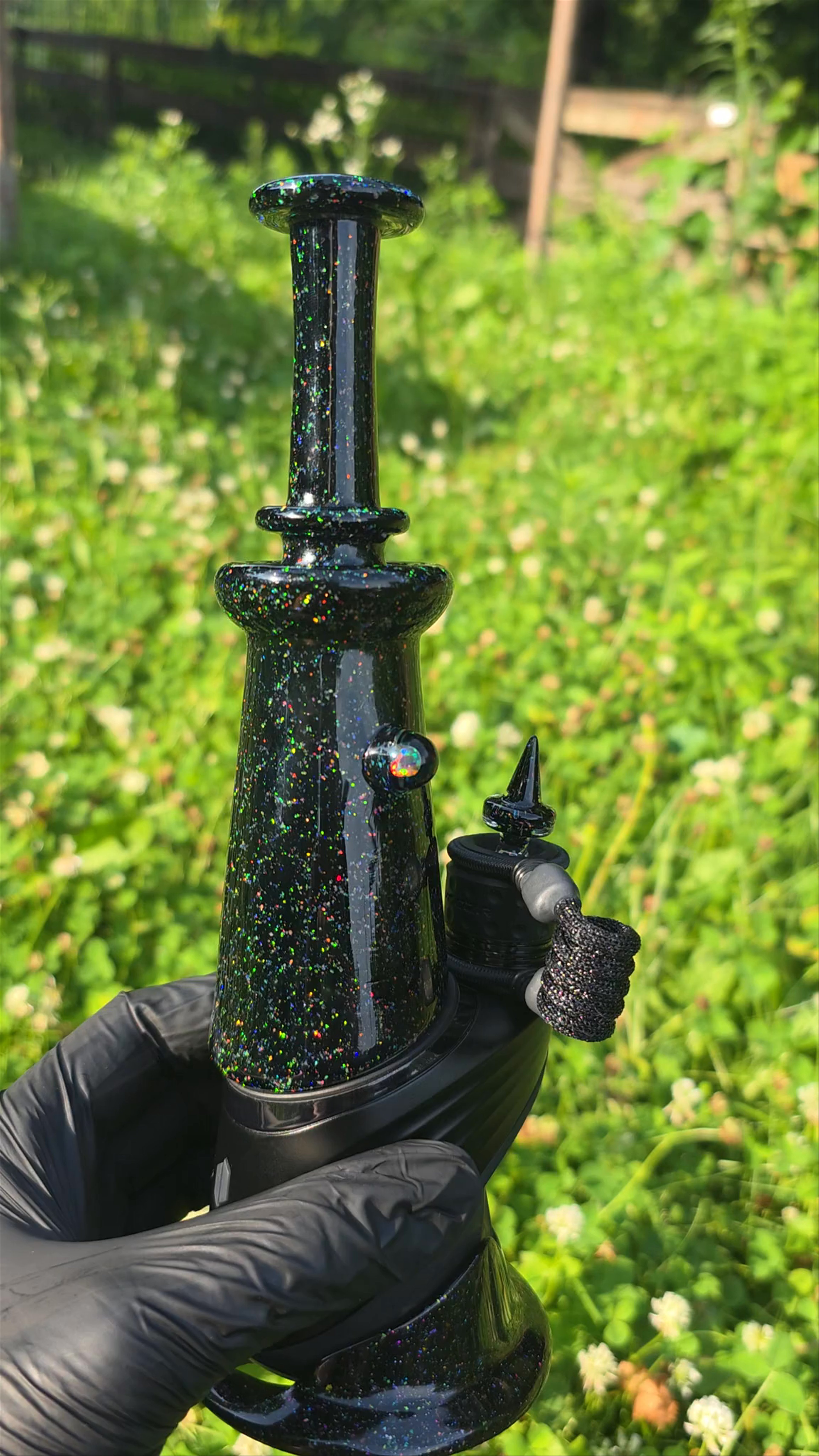 Preview pic of Eternal Flameworks Black Crushed Opal Puffco Top