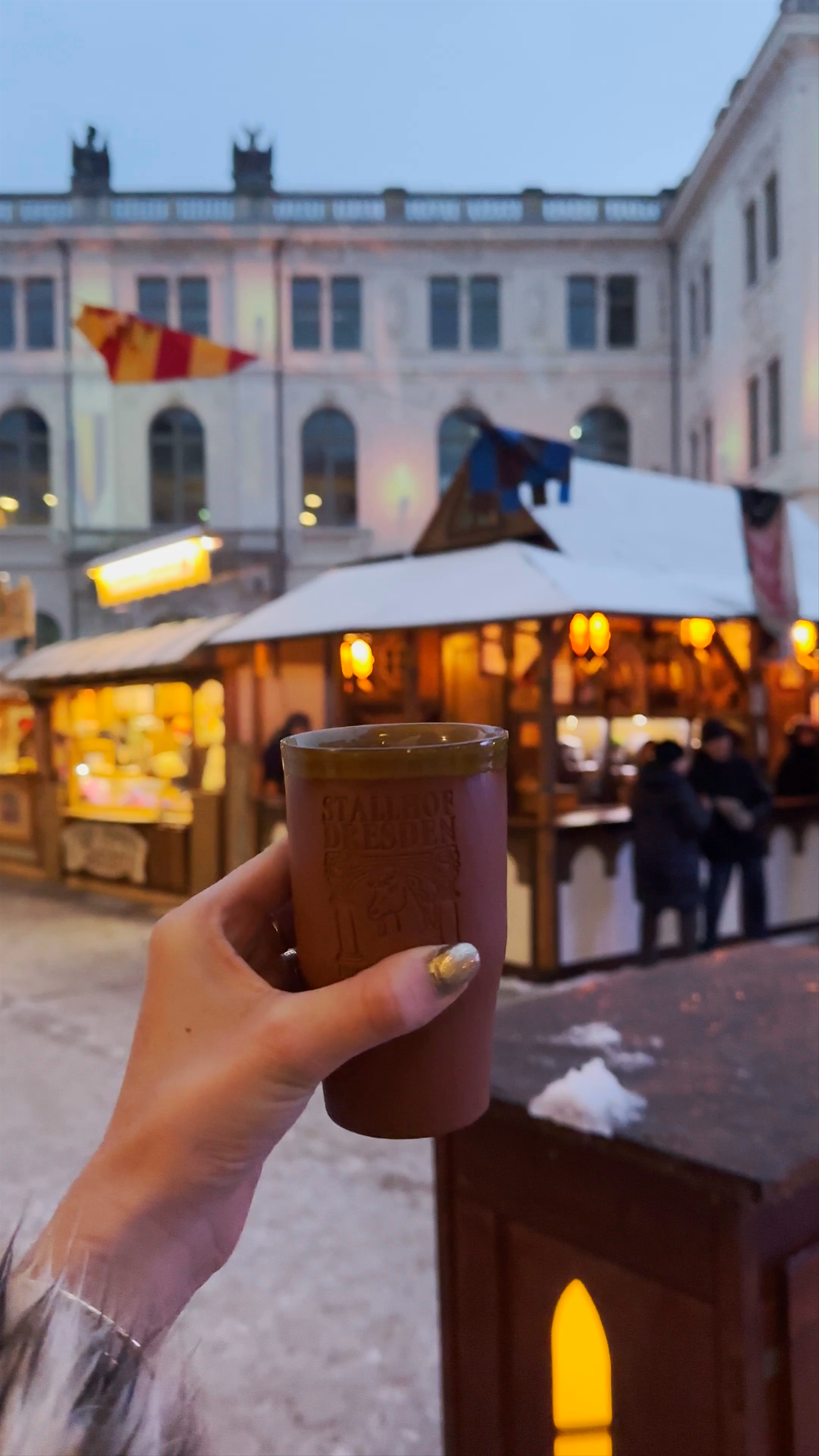 Enchanting Winter Market at Stallhof, Dresden