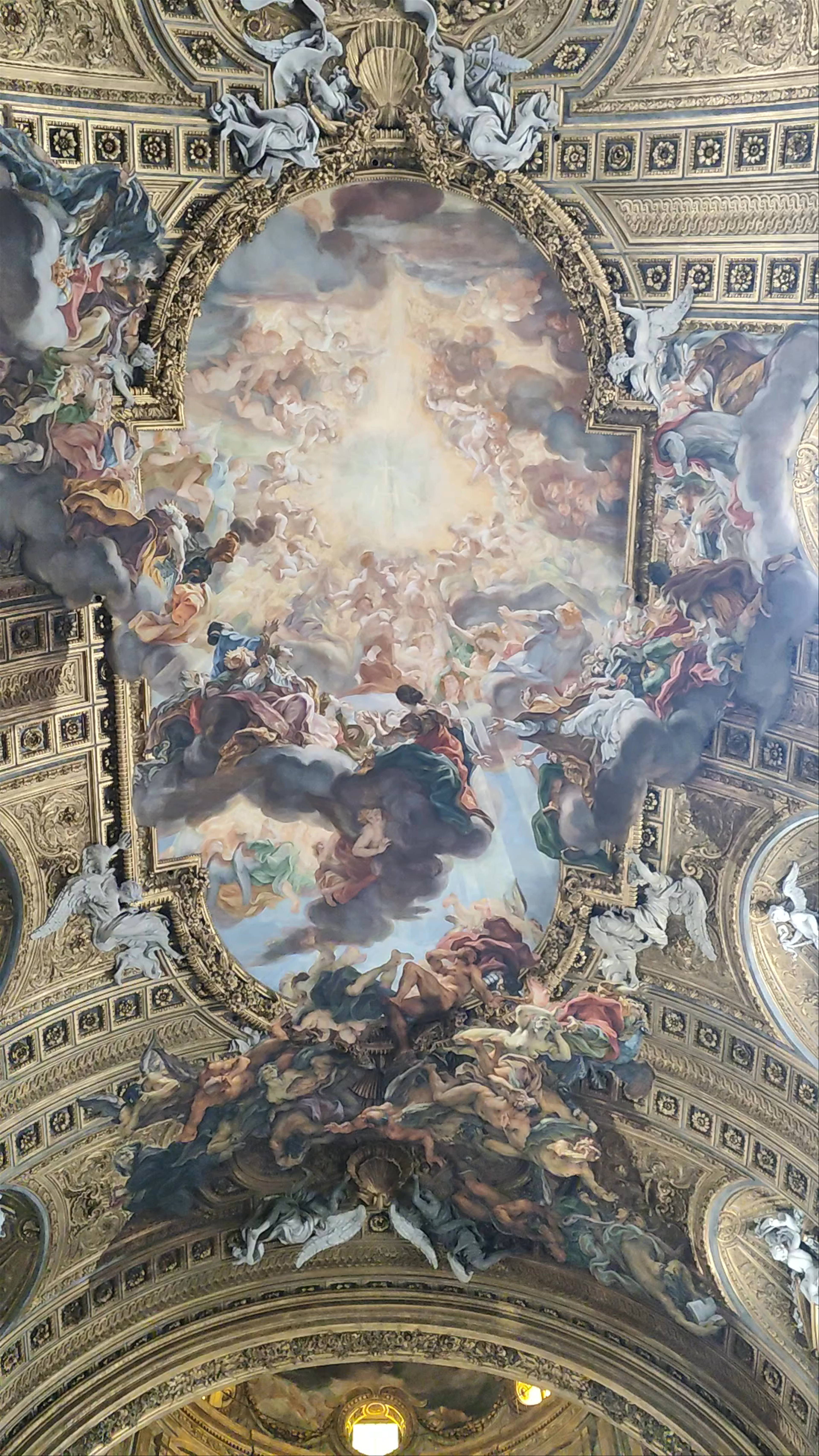 Chiesa del Gesù: Baroque Masterpiece Ceiling in Rome