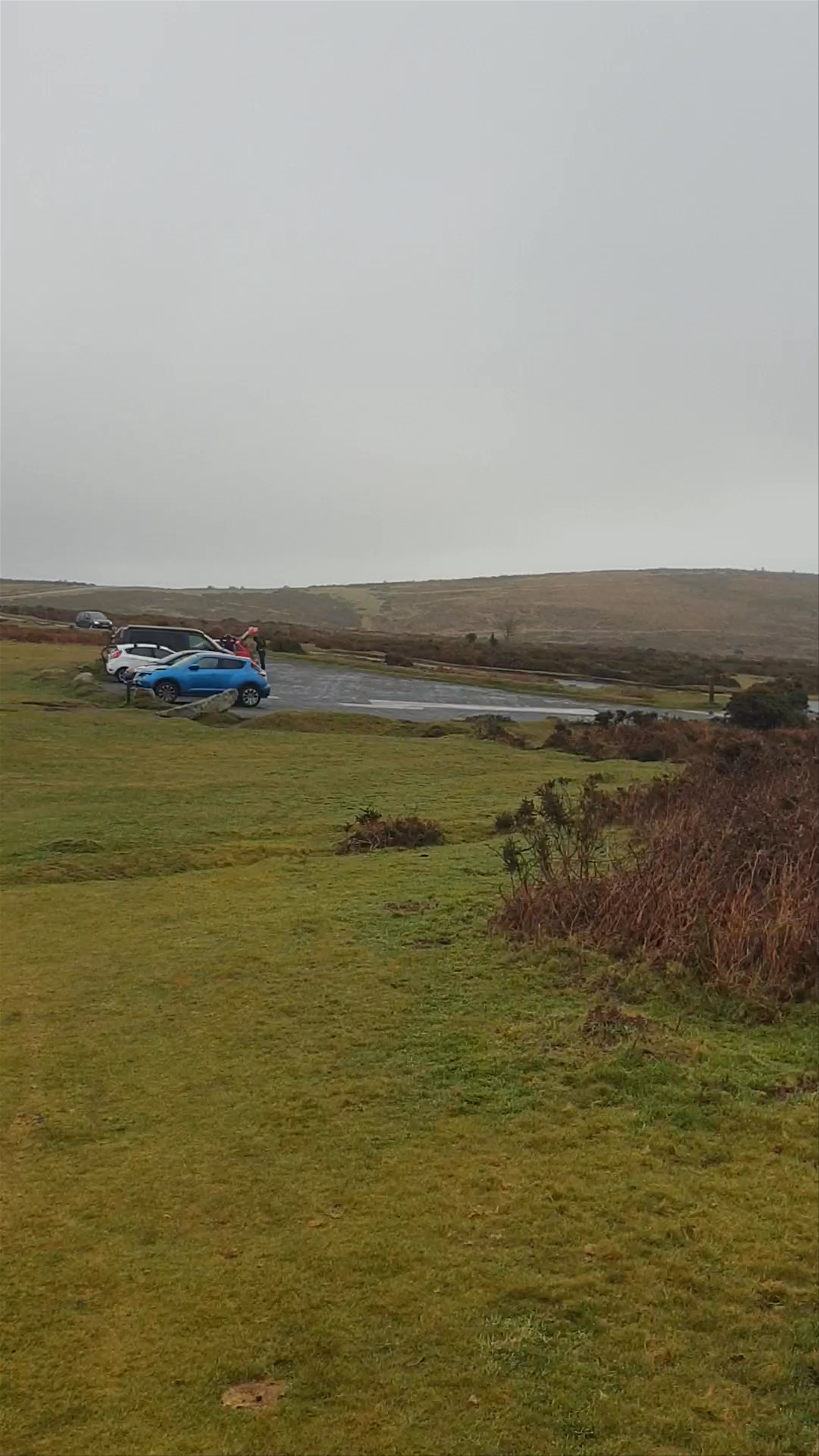 Misty Hiking Adventure at Haytor Rocks, Dartmoor