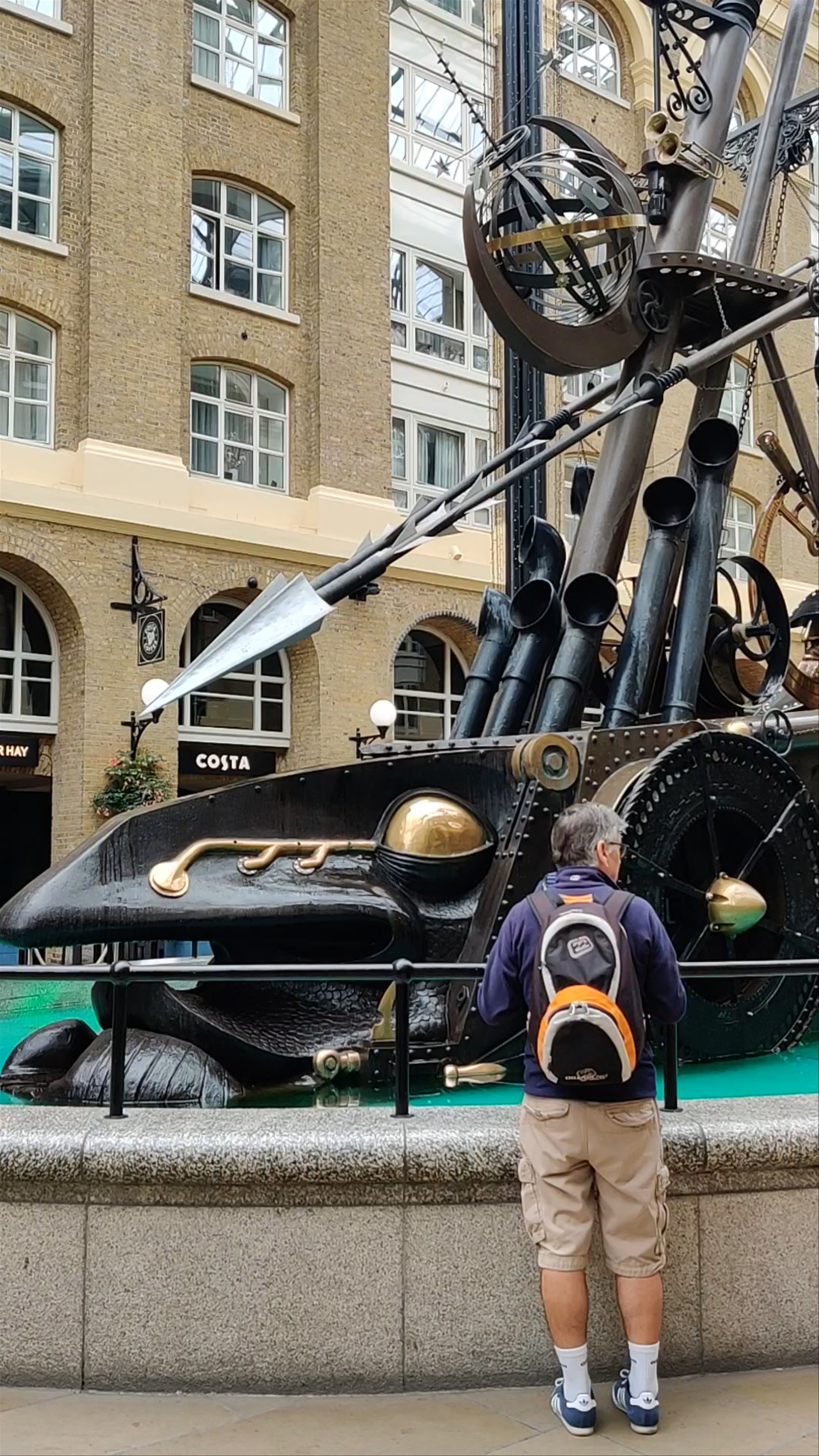 Exploring the Steampunk Art Installation at Hays Galleria, London