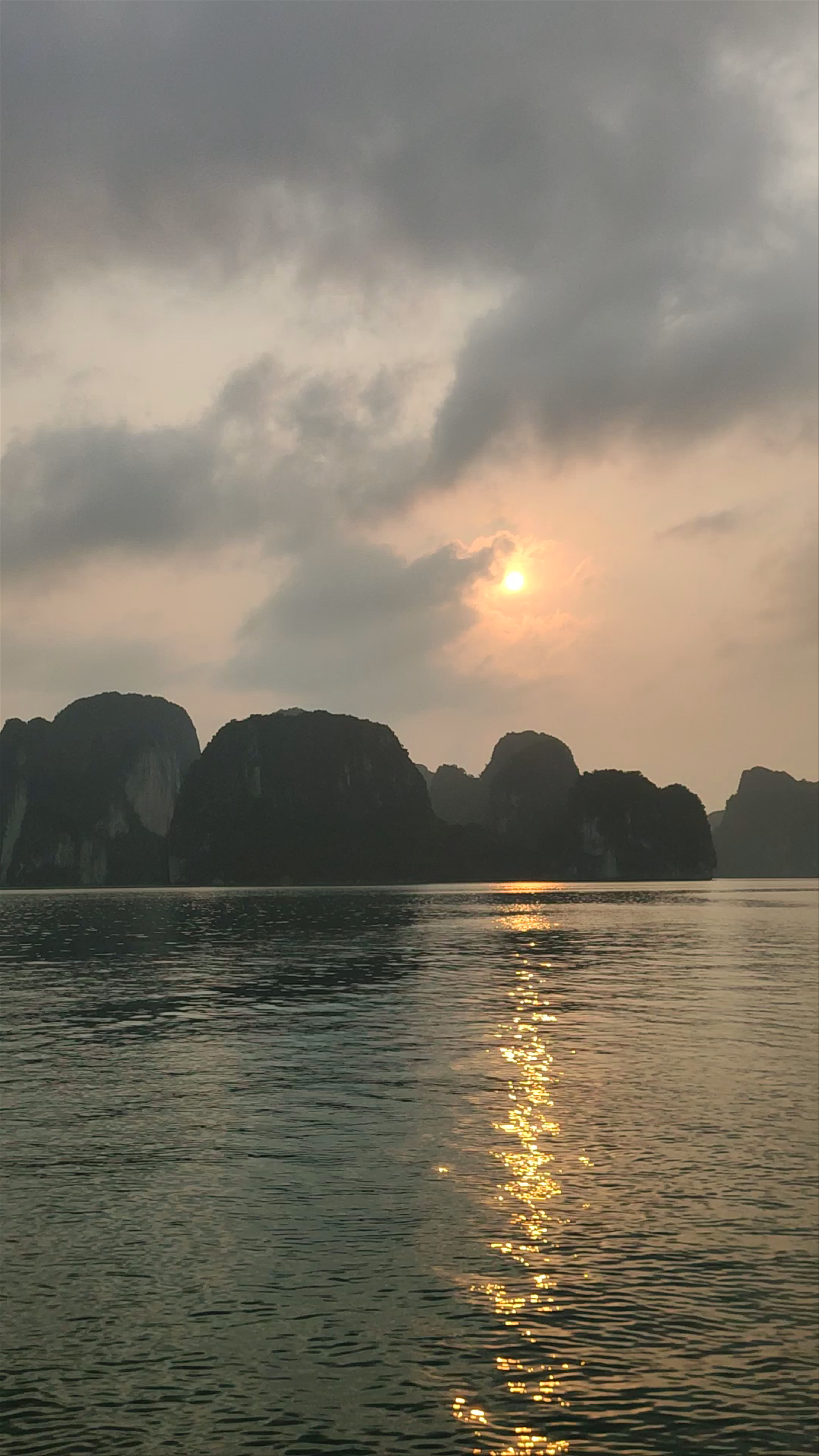 Sunset Serenity Over Ha Long Bay, Vietnam
