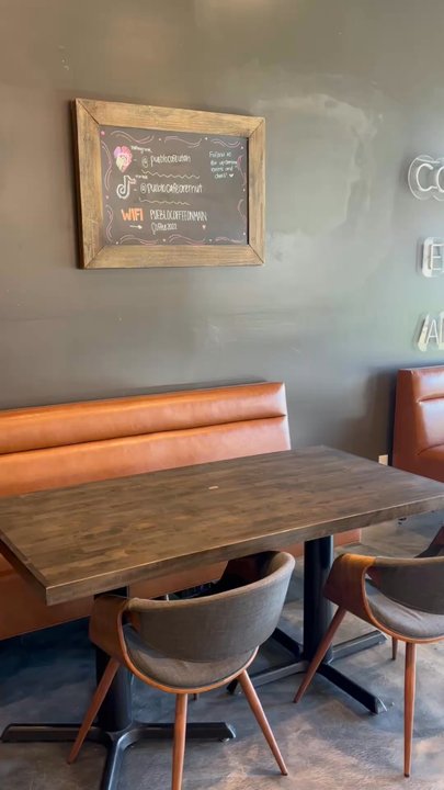 Pueblo Cafe - Love the inside layout of this place. Smooth seating with unique designs. Stained glass windows that create a cool vibe. - Coffee & Tea Near Me - Orem, Utah