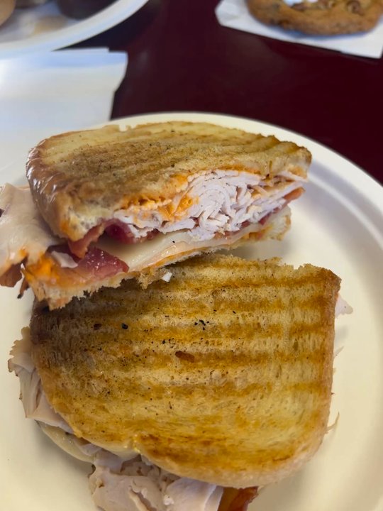 The Cookie Tin - Turkey bacon panini & Roast beef dip w/ Au jus (Rocky road cookie) - Sandwiches Near Me - Riverside, California
