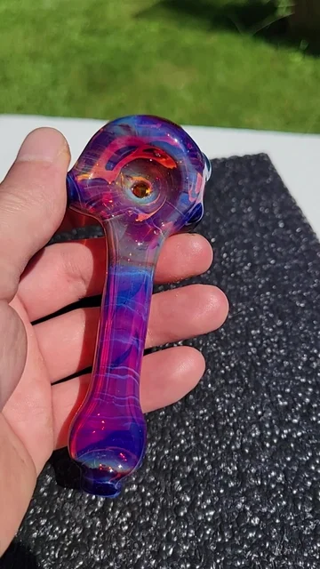 Preview pic of Amber purplicious spoon, Amber purplicious accents