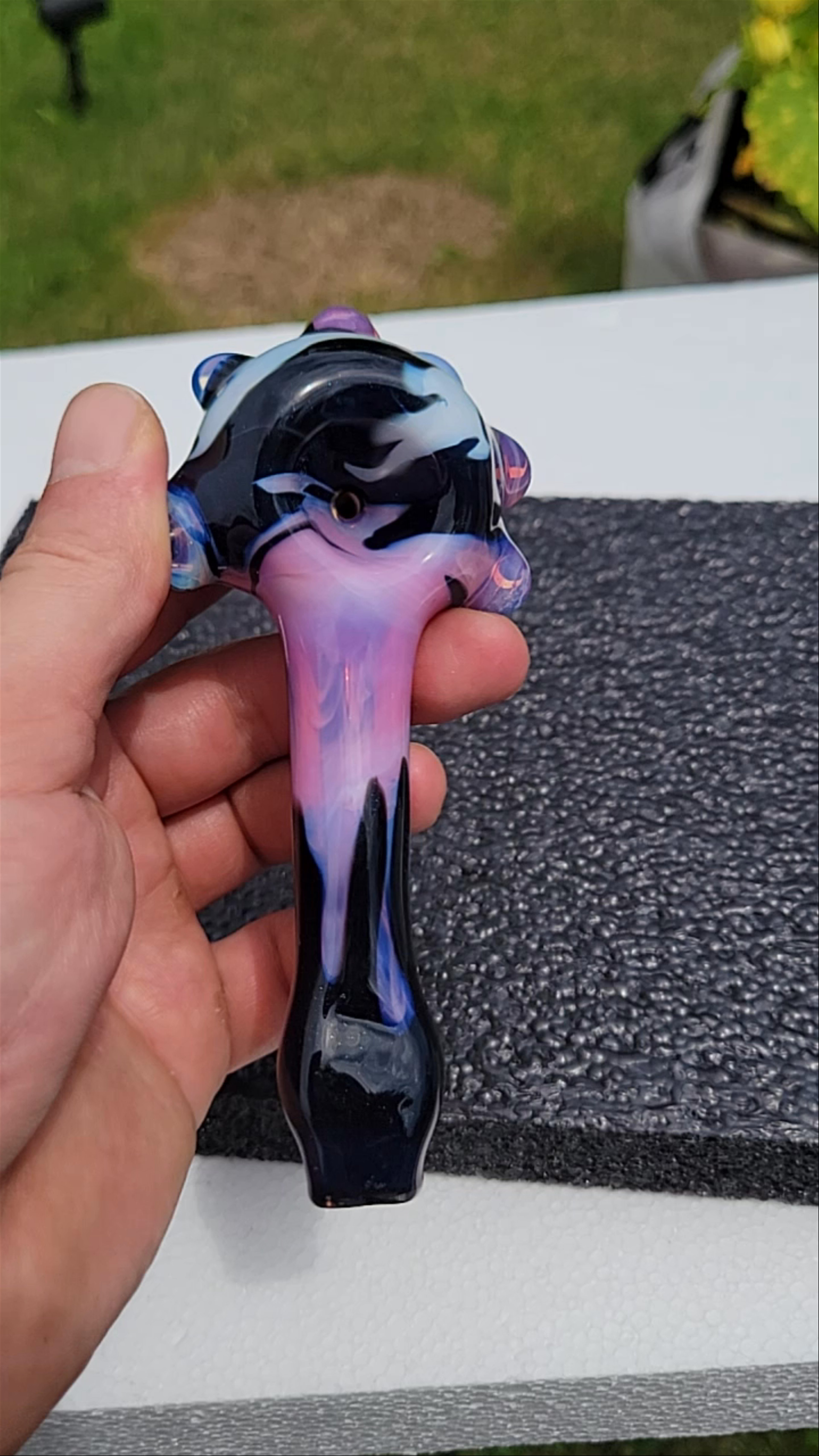 Preview pic of Color splash spoon.  Karmaline,  ghost and galaxy