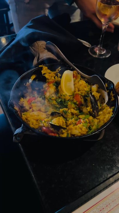 E B Latin Bistro - Paella Del Mar, so good! - Cuban Near Me - Plano, Texas