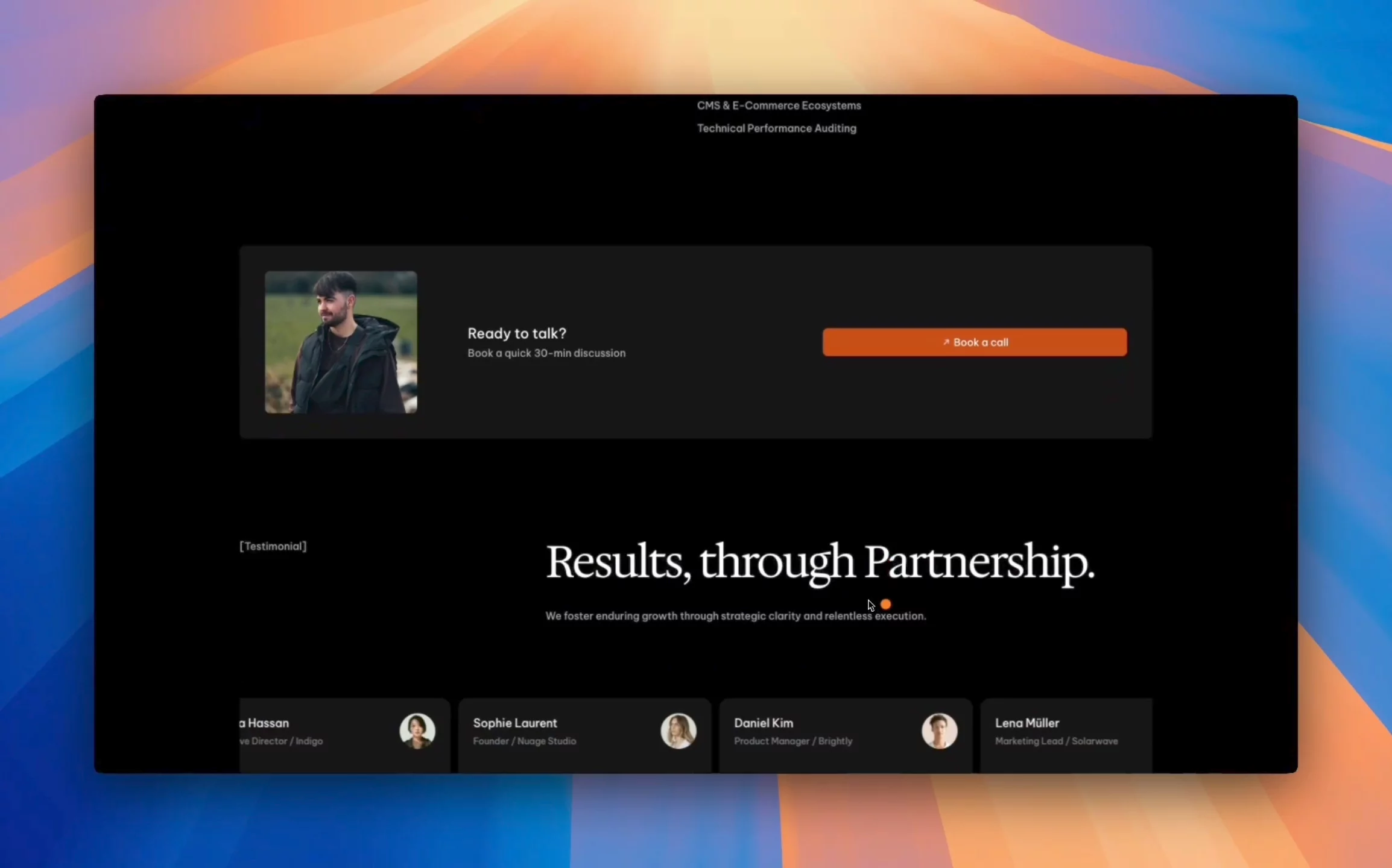 Update: Rolland is free now 🎉 Dark editorial portfolio templateview:  rolland.framer.website