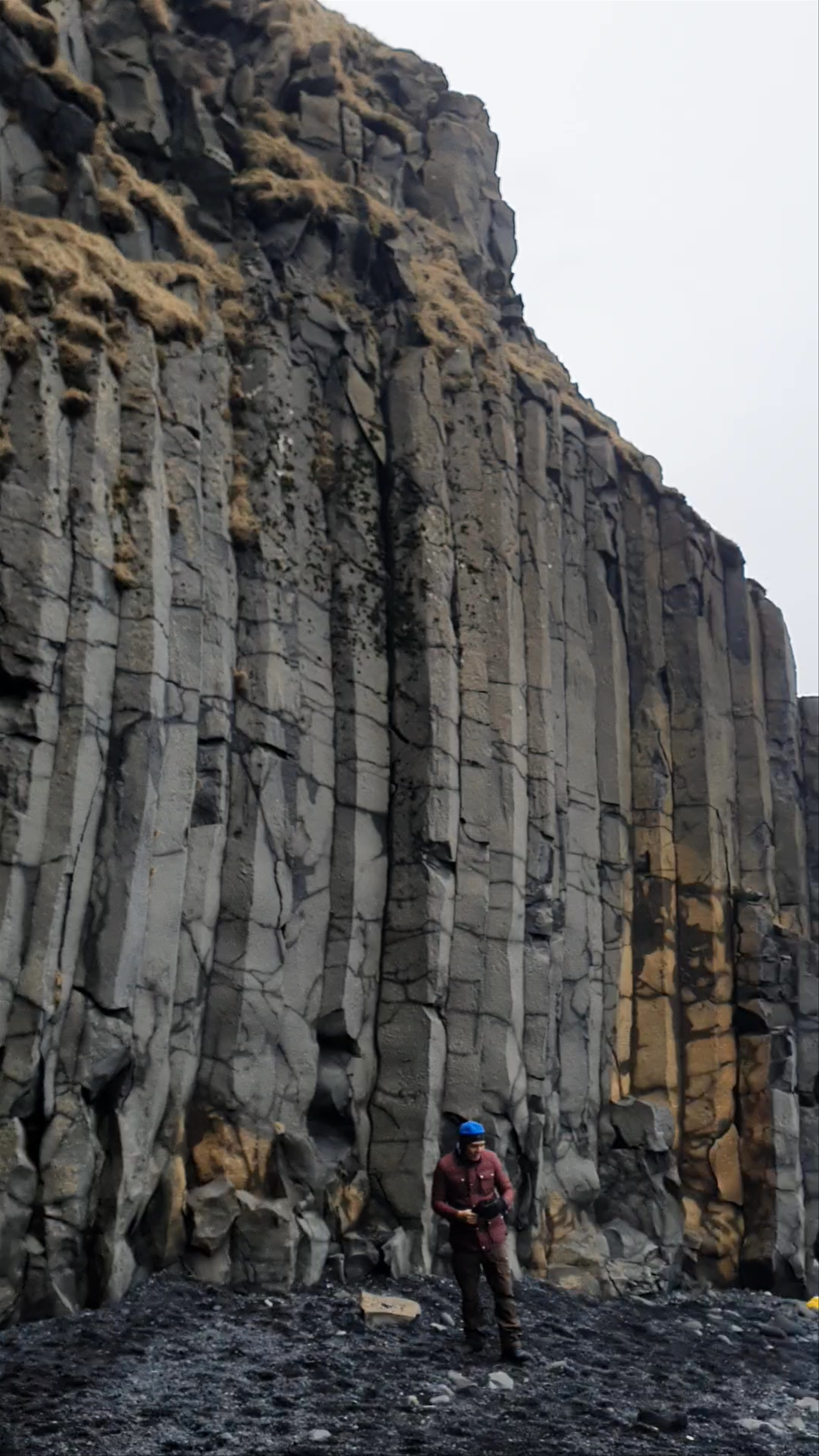 Exploring Hálsanefshellir Cave and Black Sand Beach in Vík, Iceland