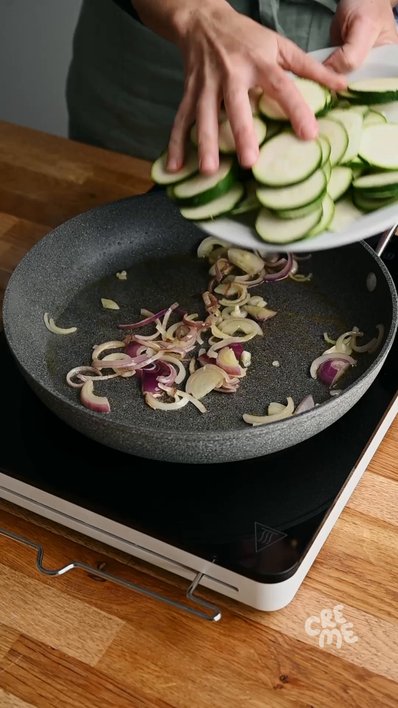 Farinata with Zucchini & Onions