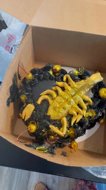 Cakes Iconic - Showing the damage - Custom Cakes Near Me - Denver, Colorado