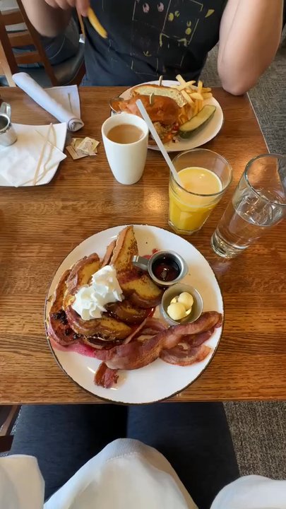 The Forklift - French toast and honey chicken sandwich with great views - Breakfast & Brunch Near Me - Snowbird, Utah