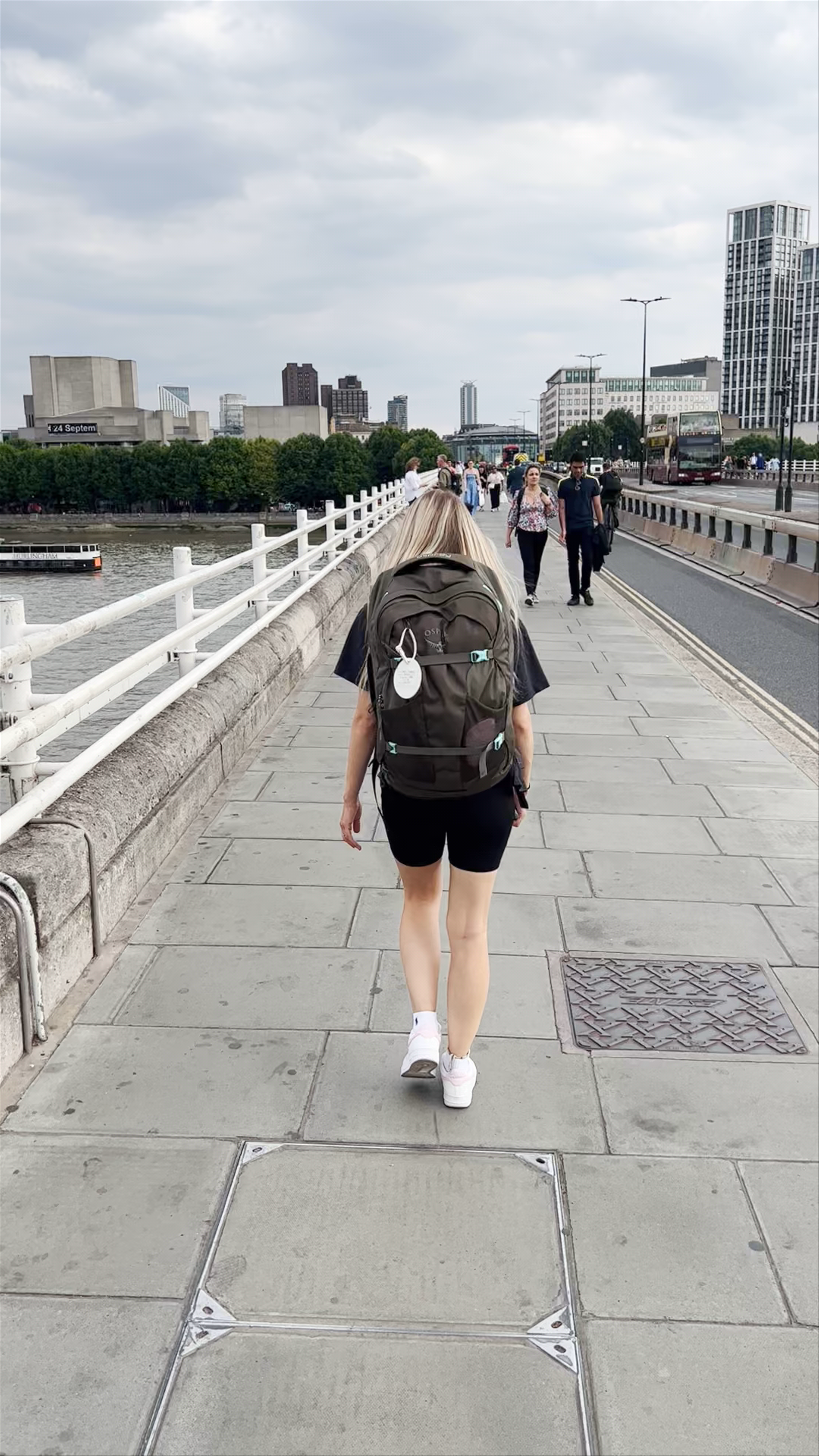 Walking Across Waterloo Bridge in London: An Urban Riverside Journey