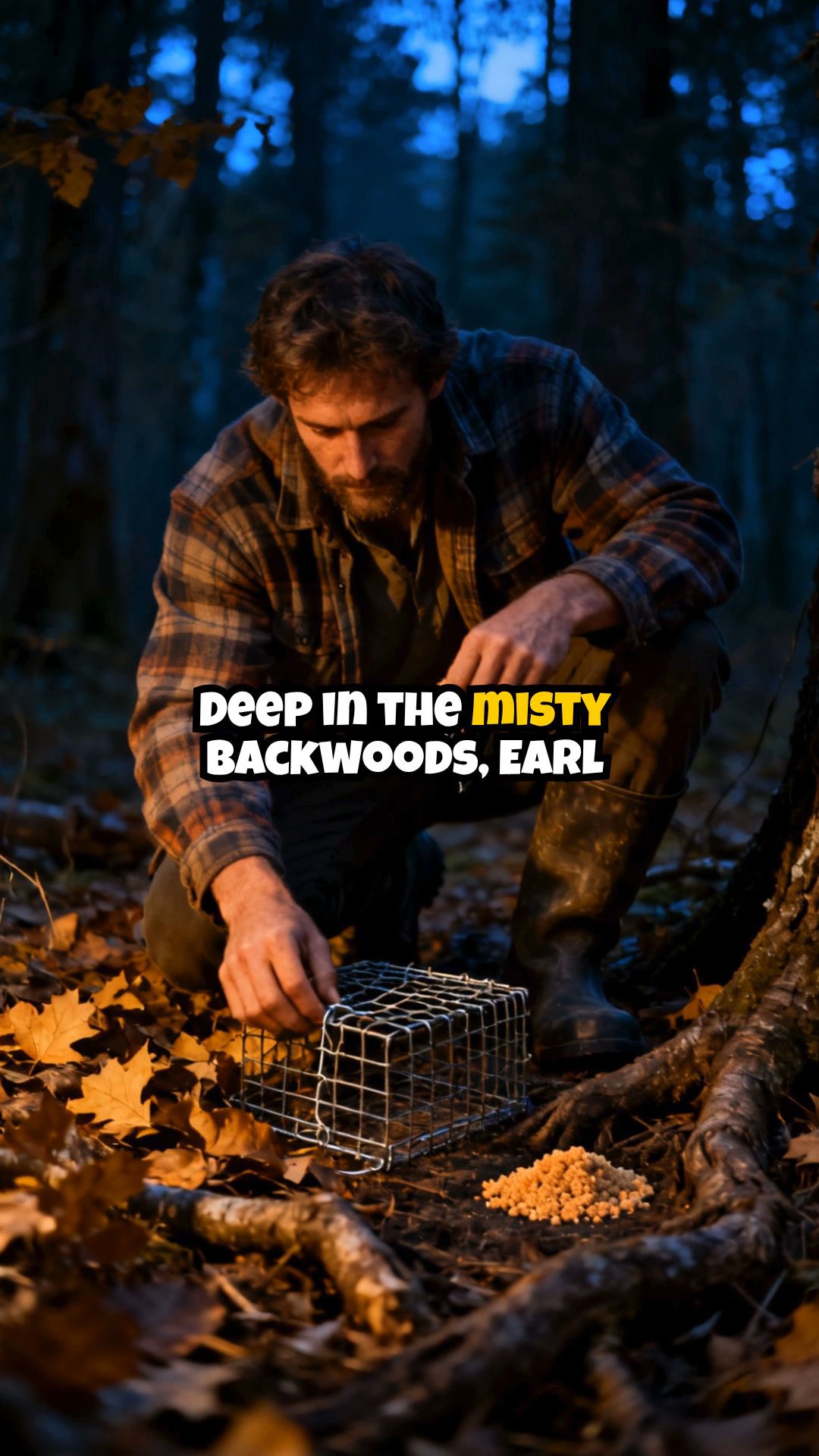 Unlucky Earl's Raccoon Trap Blunder: Hound Hijinks Ensue