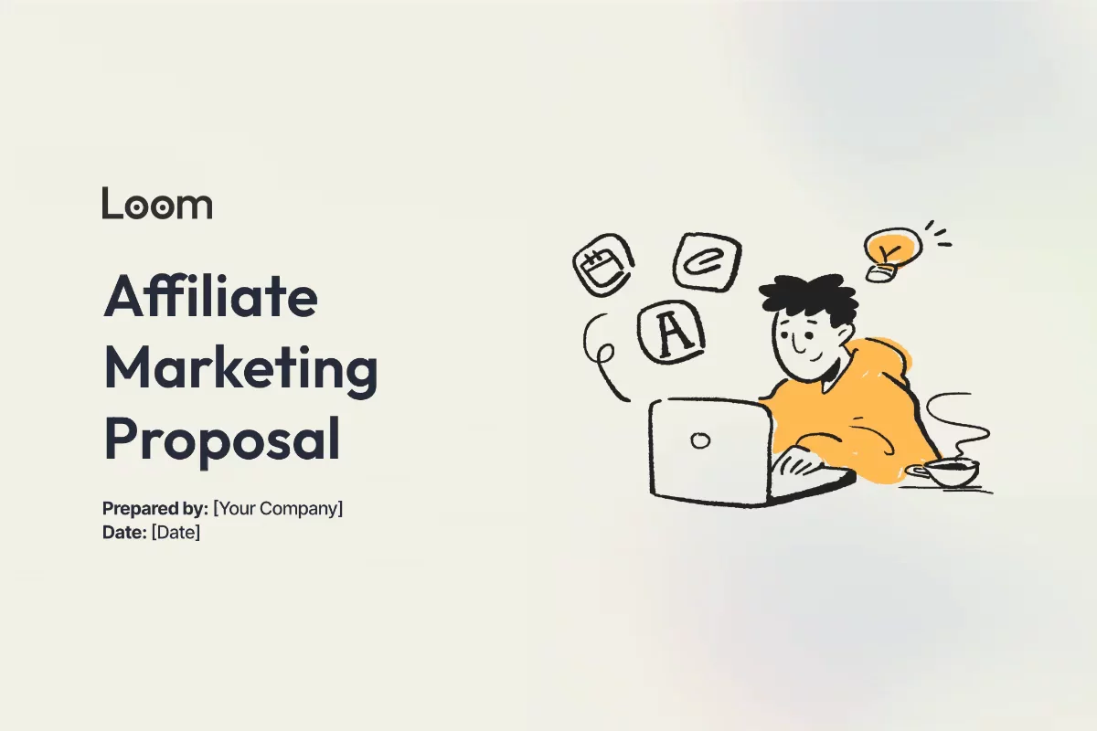 Preview of Affiliate Marketing Proposal Template