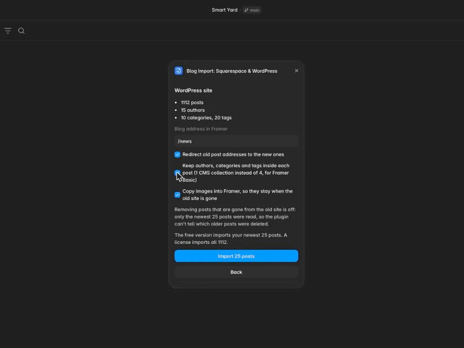 Blog Import: Squarespace & WordPress