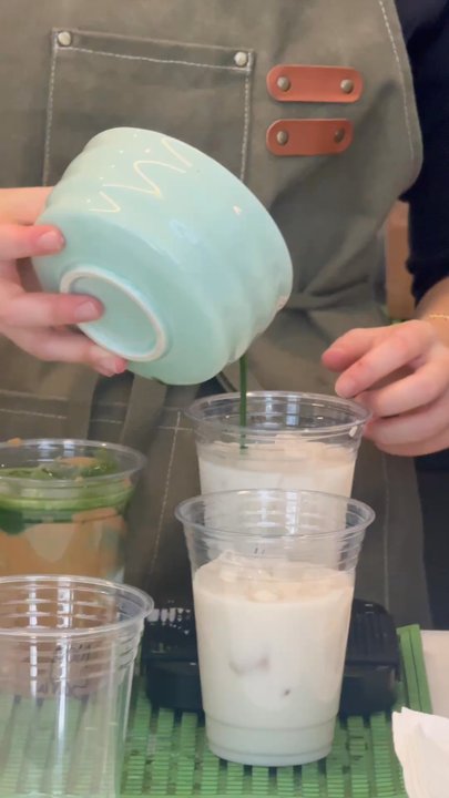 Little Matcha - making the matcha - Coffee & Tea Near Me - Covington, Kentucky
