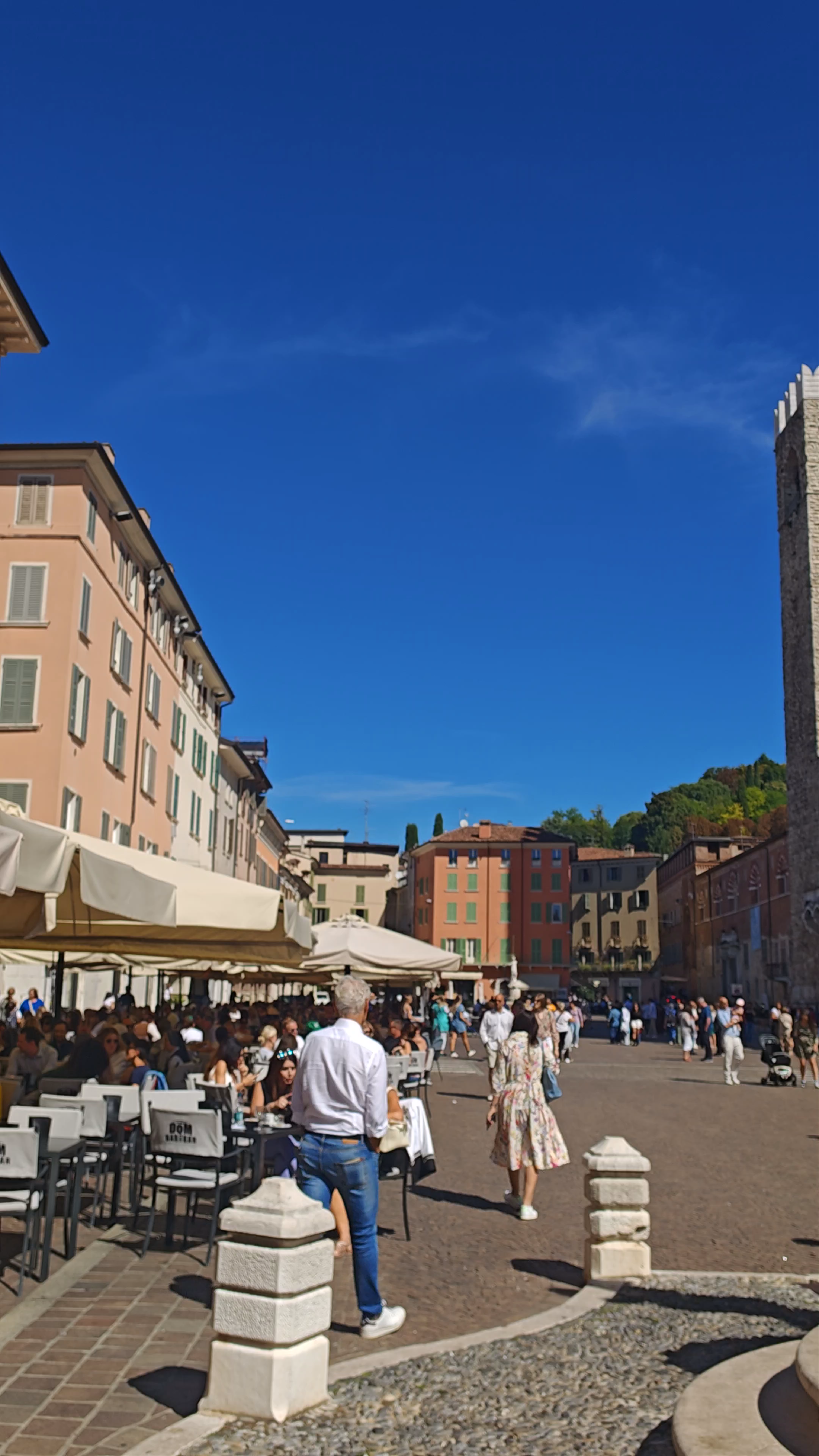 Paul VI Square: Vibrant Piazza Life in Brescia, Italy