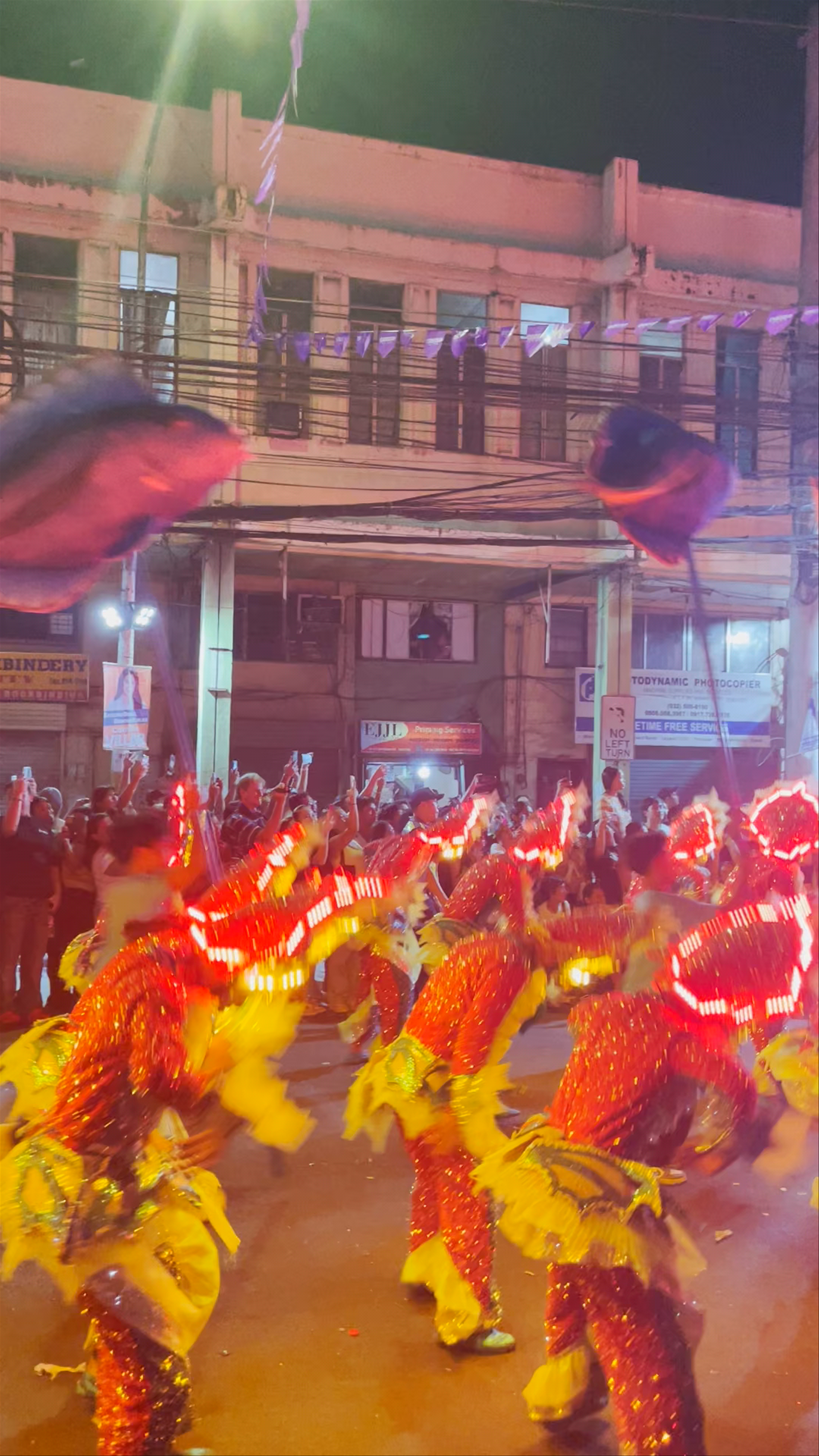 Vibrant Street Festival in Cebu City: Colorful Night Parade